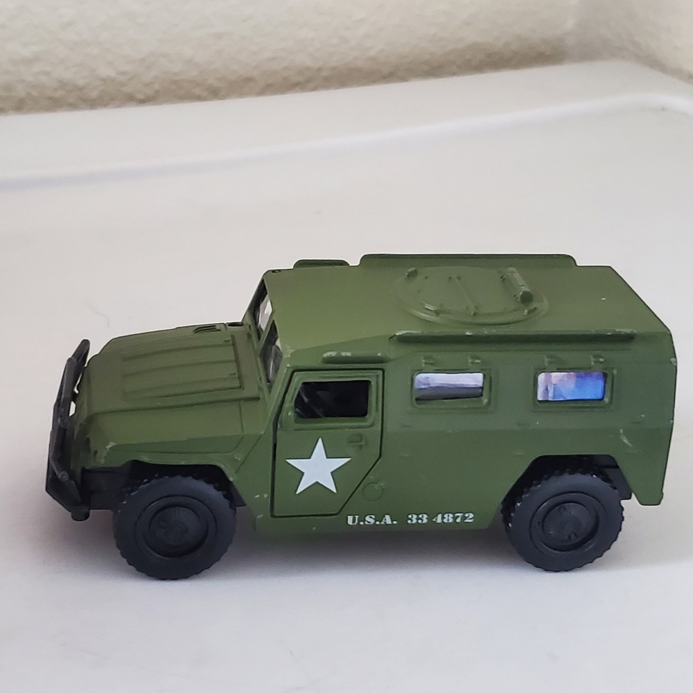 JFL Enterprises Military Armored Transport Vehicle Olive Drab USA 33 4872 LRDCPC - Picture 4 of 12